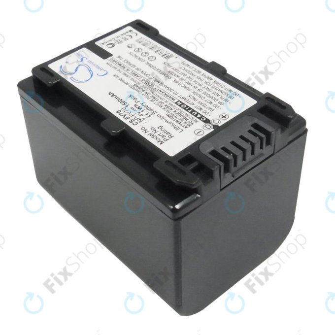 Battery for Sony DCR-DVD, HC, SR, HDR-CX, HC, PJ, XR, NEX-VG, 1500mAh, Li-Ion, 7.4V, NP-FV70, HQ