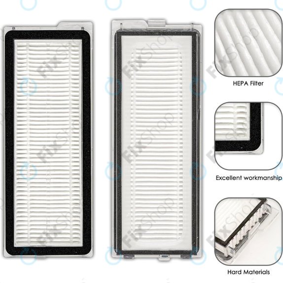 HEPA Filter, 2pcs for Xiaomi Roborock Qrevo Curv, Qrevo Edge, Qrevo MaxV, Qrevo Pro, Qrevo Plus, QV-series