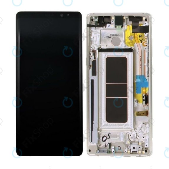 Samsung Galaxy Note 8 N950F - LCD Display + Touch Screen + Frame (Maple Gold) - GH97-21065D, GH97-21066D Genuine Service Pack