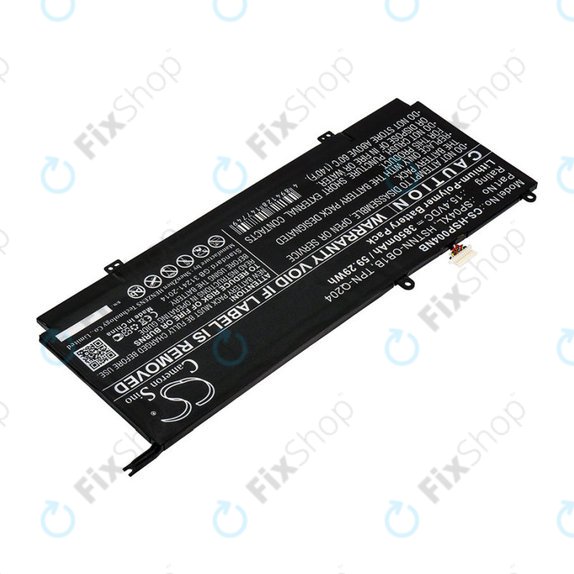 Battery for HP Spectre X360 13, 3850mAh, Li-Pol, 15.4V, HSTNN-OB1B, HQ