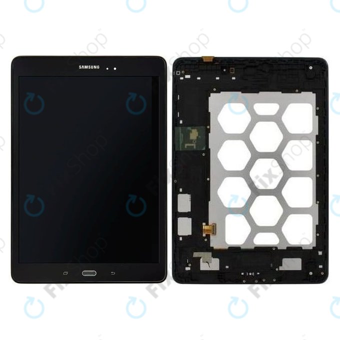Samsung Galaxy Tab A 9.7 T550 - LCD Display + Touch Screen + Frame (Black) - GH97-17400D Genuine Service Pack
