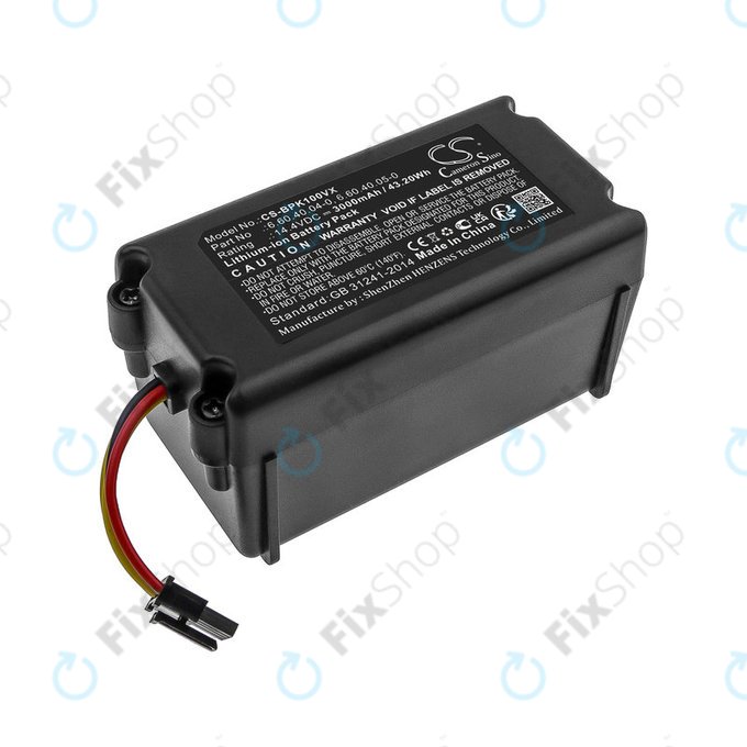 Battery for Sencor SRV 9250, SRV 8250, SRV 6250, SRV 4250, Blaupunkt XSMART, SRX 1002, Li-ion, 14.4V, 3000mAh, HQ