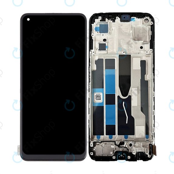 Oppo Reno 7 5G - LCD Display + Touch Screen + Frame (Stary Black) OLED