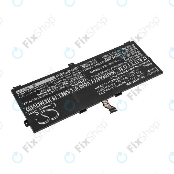 Battery for Lenovo ThinkPad X390, Yoga X390, 4100mAh, Li-Pol, 11.52V, 02DL021, HQ