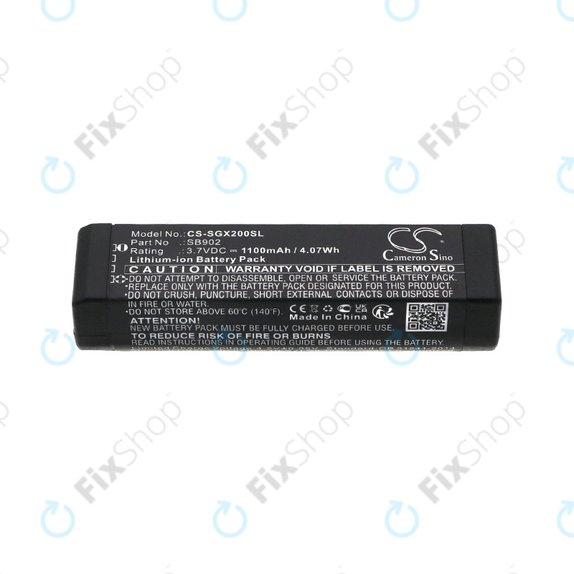 Battery for Shure GLXD1, 2, MXW2, 1100mAh, Li-Ion, 3.7V, SB902, HQ