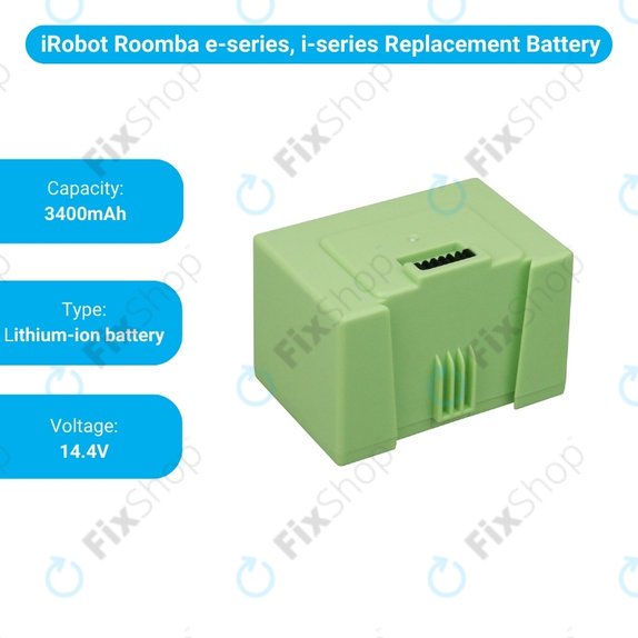 iRobot Roomba e-series, i-series - Battery ABL-D1, 4624864, ABL-D2 Li-Ion 14.4V 3400mAh