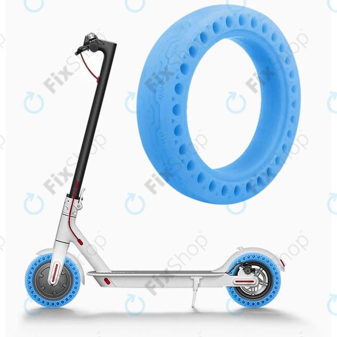 Xiaomi Mi Electric Scooter 1S, 2 M365, Essential, Pro, Pro 2 - Durable Full Tubeless Tire (Type 1) (Blue)