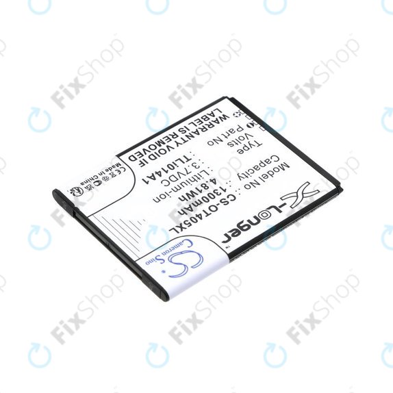 Battery for Alcatel OneTouch Evolve, 1300mAh, Li-Ion, 3.7V, TLi014A1, HQ
