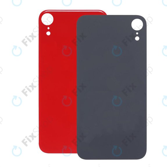 Apple iPhone XR - Rear Housing Glass with Bigger Camera Hole (Red)