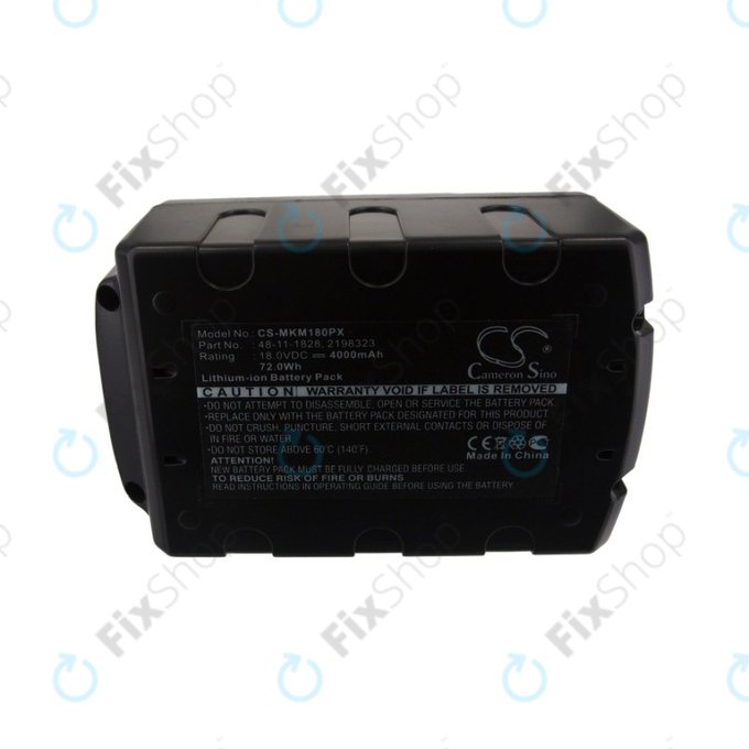 Milwaukee 2600-series, 2700-series, AG-125, C18, HD18, M12, M18 - Battery YTB313 Li-Ion 4000mAh HQ