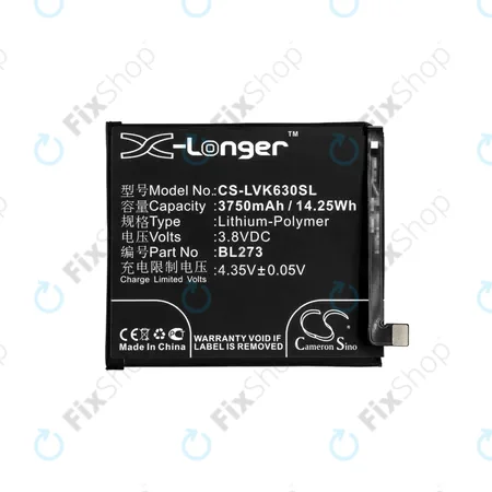 Lenovo K6 Note - Battery BL273 3750mAh HQ