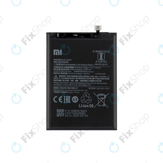 Xiaomi Redmi 8, 8A - Battery BN51 5000mAh - 46BN51W02093 Genuine Service Pack