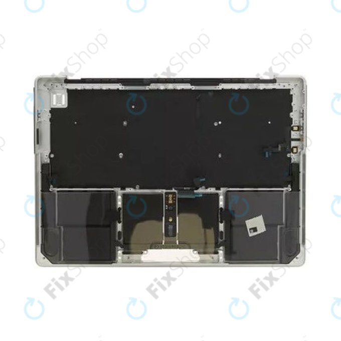 Top case keyboard frame for MacBook Pro 14", A2442 (2021), A2779 (2023), with US keyboard and battery, Silver, 661-32211, Genuine Apple
