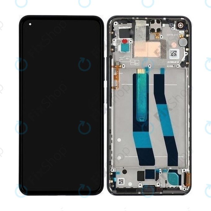 Xiaomi Mi 11 Lite 5G - LCD Display + Touch Screen + Frame (Truffle Black) - 56000200K900, 56000K00K900 Genuine Service Pack