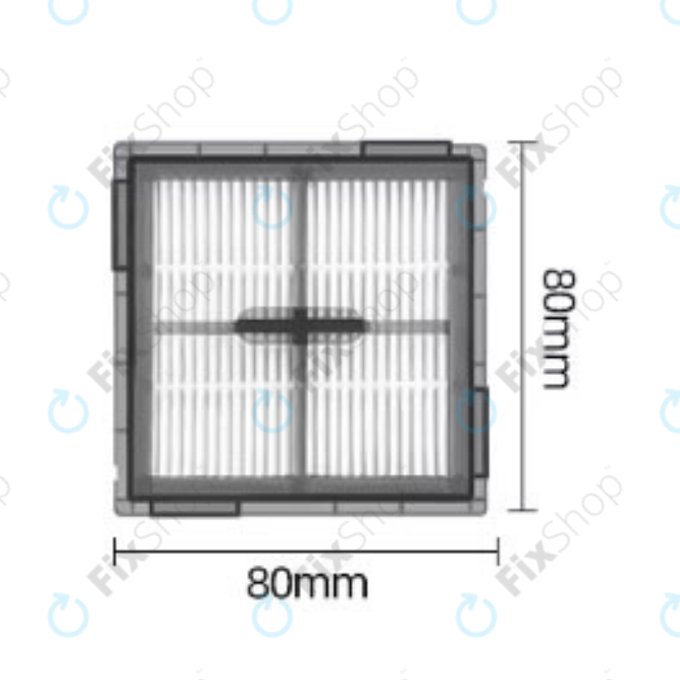 HEPA Filter, 2pcs for Xiaomi Roborock Q10-series, S8 Pro, S8 Pro Plus