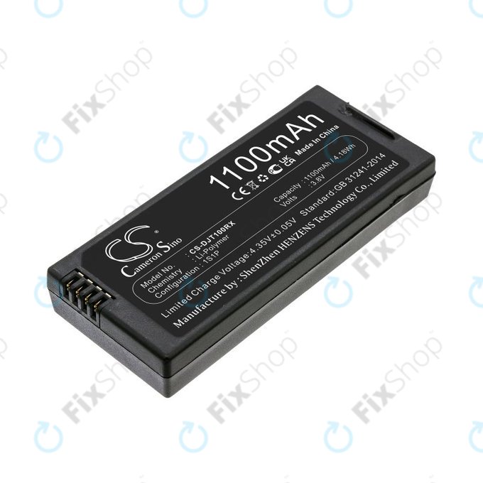 Battery for DJI Tello, 1100mAh, Li-Pol, 3.8V, T01, HQ