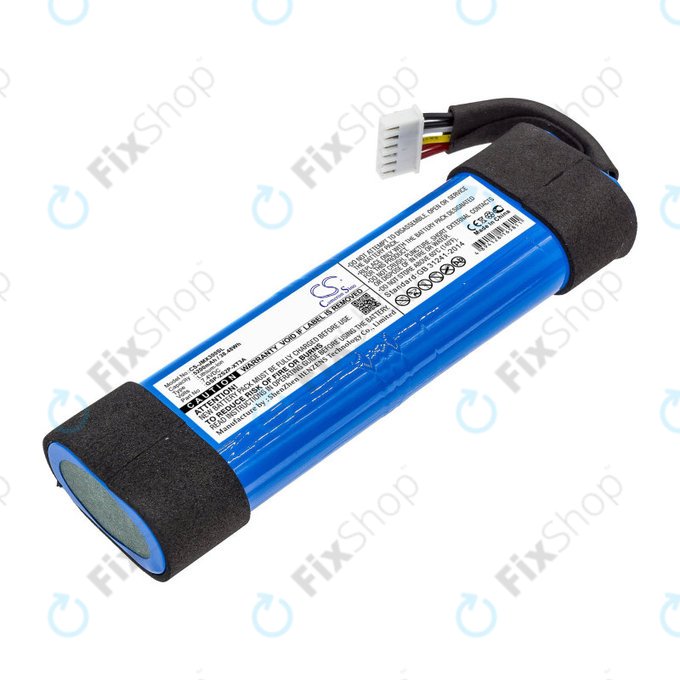 Battery for JBL Xtreme 3, 5200mAh, Li-Ion, 7.4V, GSP-2S2P-XT3A, HQ