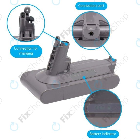Dyson V10 - Battery 969352-02, SV12, 206340 Li-Ion 25.2V 3000mAh