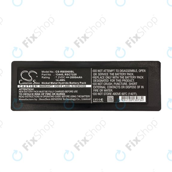 Battery for Scanreco 590, 592, 2000mAh, Ni-MH, 7.2V, RSC7220, HQ