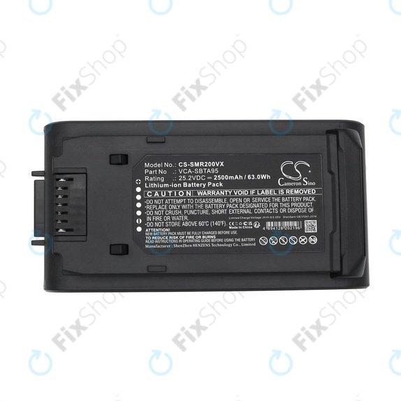 Battery for Samsung Bespoke Jet, Bespoke Jet Complete, 2500mAh, Li-Ion, 25.2V, VCA-SBTA95, HQ
