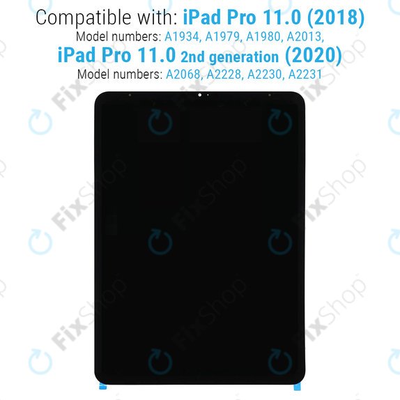 LCD Display for iPad Pro 11.0" (1st Gen 2018, 2nd Gen 2020), Touch Screen without Frame, Refurbished