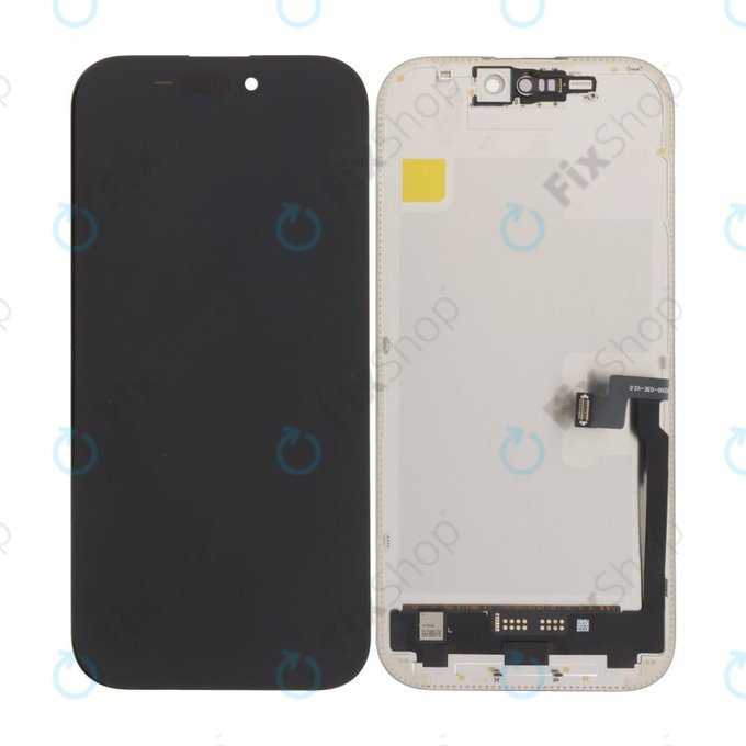 Display Soft OLED 120Hz for iPhone 16 Pro, Touch Screen with Frame, FixPremium