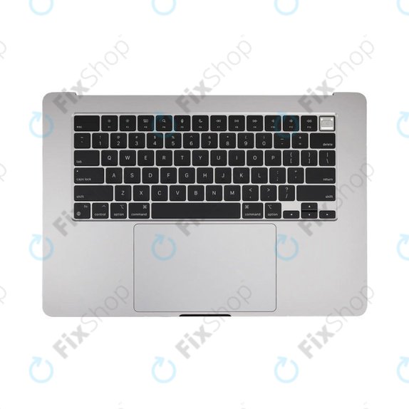 Top case keyboard frame for MacBook Air 15", A3114 (2024), with US keyboard and battery, Space Gray, 661-40266, Genuine Apple
