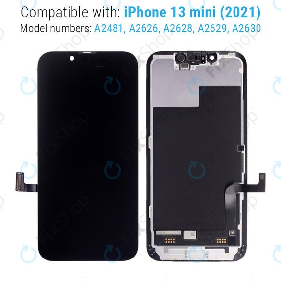 Display for iPhone 13 Mini, Touch Screen with Frame, Refurbished