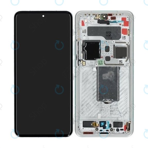 Xiaomi 15 Ultra 5G - LCD Display + Touch Screen + Frame (Silver White) - 560005000O100 Genuine Service Pack