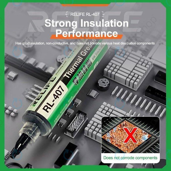 Silicone Thermal Paste Relife RL-407, 6 W/mK, 20g, blue