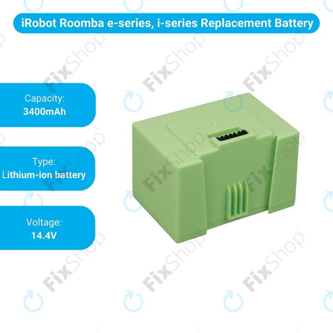 iRobot Roomba e-series, i-series - Battery ABL-D1, 4624864, ABL-D2 Li-Ion 14.4V 3400mAh