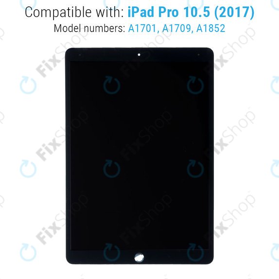 LCD Display for iPad Pro 10.5" (2017), Black, Touch Screen without Frame, Refurbished
