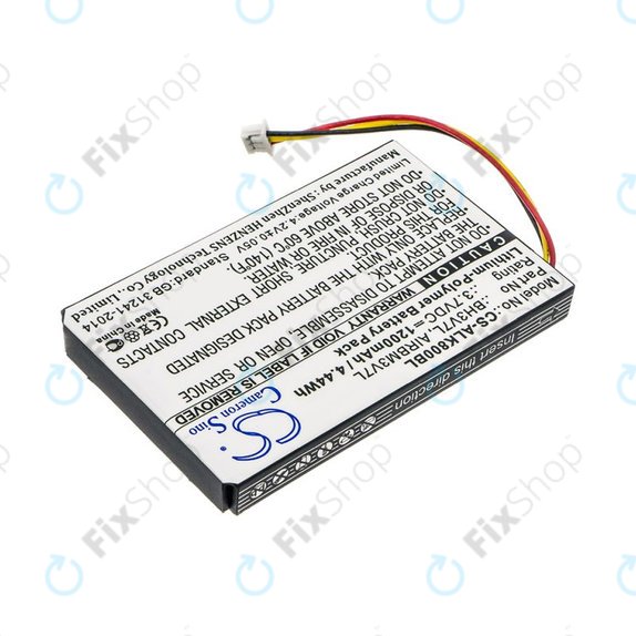 Battery for Autec Air A4, A6, A8, 1200mAh, Li-Pol, 3.7V, BH3V7L, AIRBM3V7L, HQ