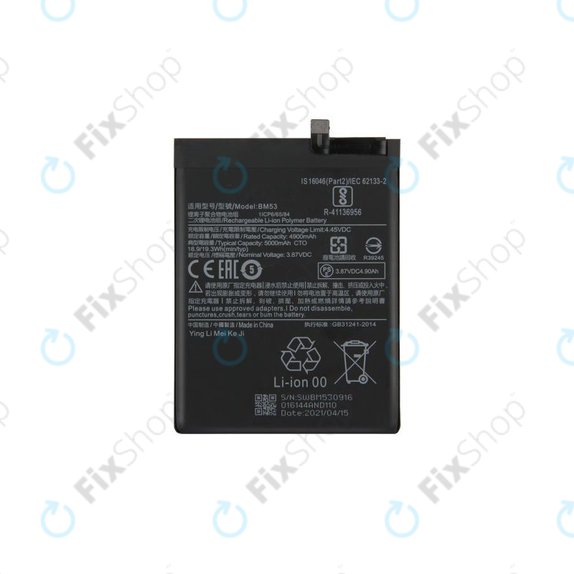 Xiaomi Mi 10T 5G, Mi 10T Pro 5G - Battery BM53 5000mAh