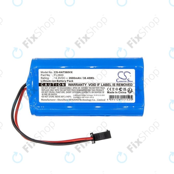 Battery for Eufy Robovac 11, Haier TAB T550, Haier TAB560, 2600mAh, Li-ion, 14.8V, FL2600, HQ