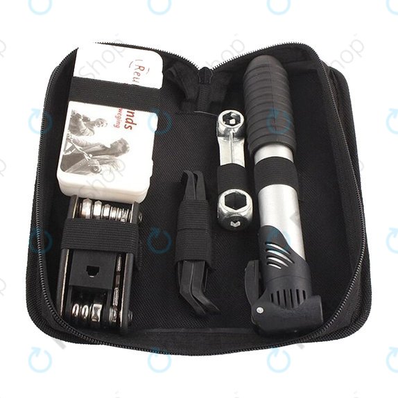 Multifunctional Toolkit - Air Pump, Tire Kit, Wrench, Crowbars & Screwdriver 16in1
