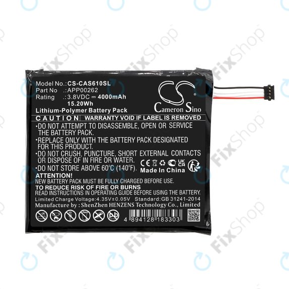 Battery for CAT S61, 4000mAh, Li-Pol, 3.8V, APP00262, HQ