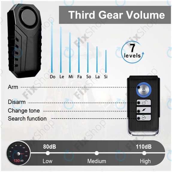 Wireless Theft Alarm with Remote Control