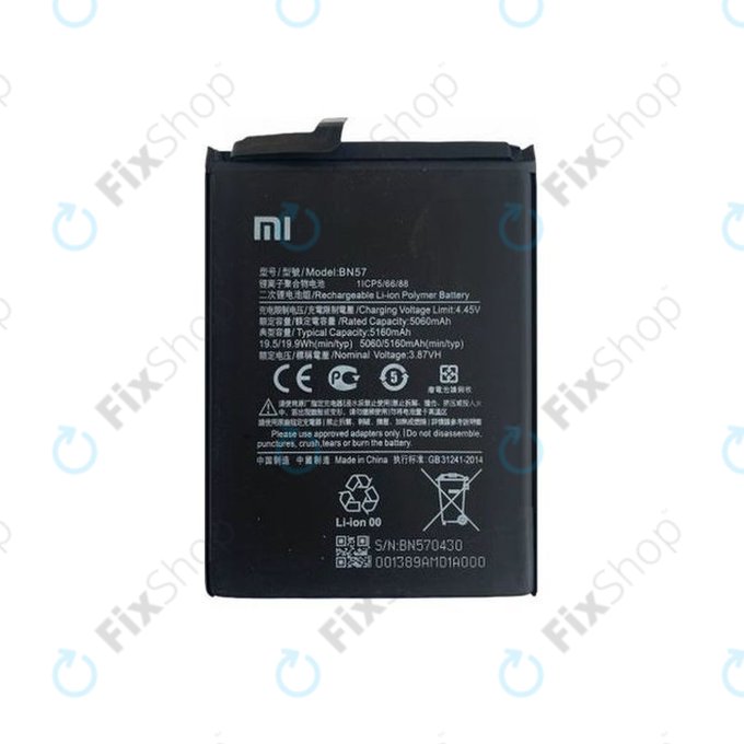 Xiaomi Poco X3 NFC, X3 Pro - Battery BN57 5160mAh - 460200003J1G Genuine Service Pack