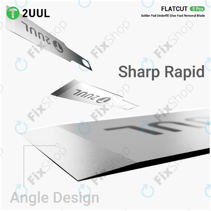 Underfill Glue Removal Blades, Flat Cut, 2UUL DA28, 5pcs/Pack