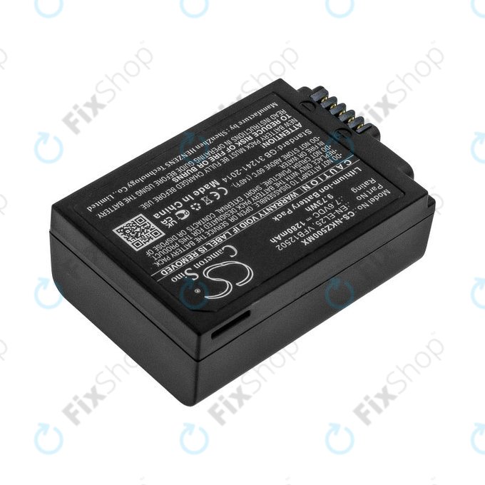 Battery for Nikon Z50, Z50 ZFC, Z30, Z FC, 1280mAh, Li-Ion, 7.6V, EN-EL25, HQ