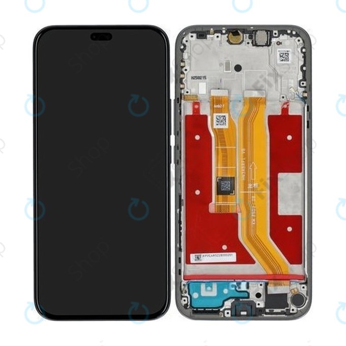Honor 400 Lite - LCD Display + Touch Screen + Frame (Velvet Black) - 0235ANTF Genuine Service Pack