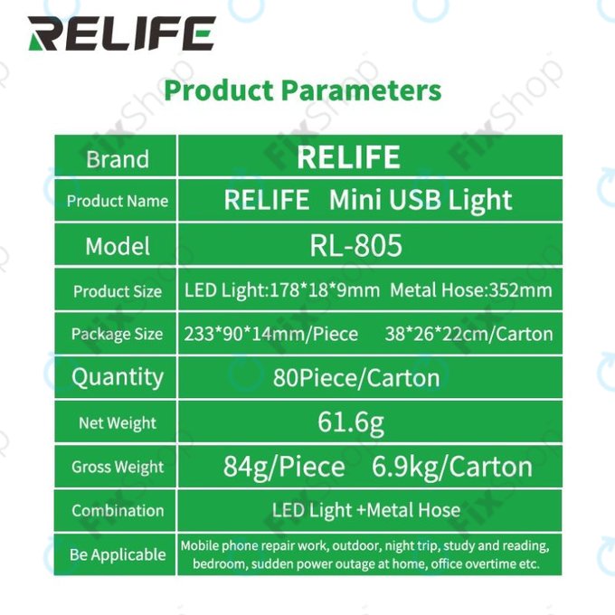 Relife RL-805 - USB Mini LED Light