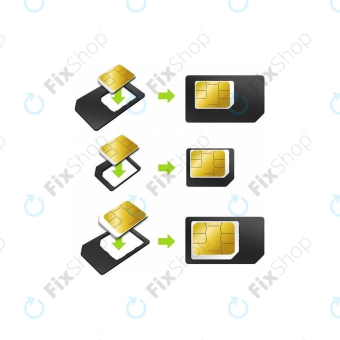 SIM Adapter 3in1 (NanoSIM, MicroSIM, MiniSIM) + SIM Socket Opener