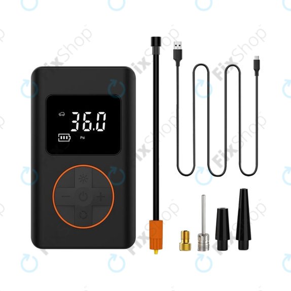 Portable Electric Air Compressor with Accessories (7.4V, 1800mAh)