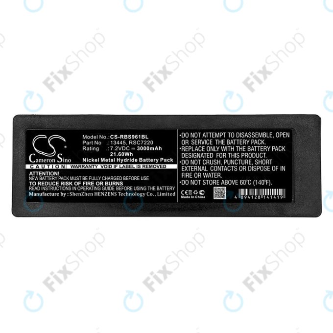 Battery for Scanreco 590, Cifa, Effer, 3000mAh, Ni-MH, 7.2V, RSC7220, HQ