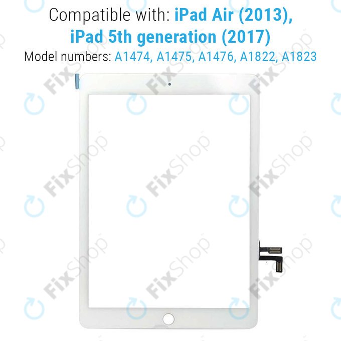 Touch Screen for iPad Air, iPad (5th Gen 2017), White