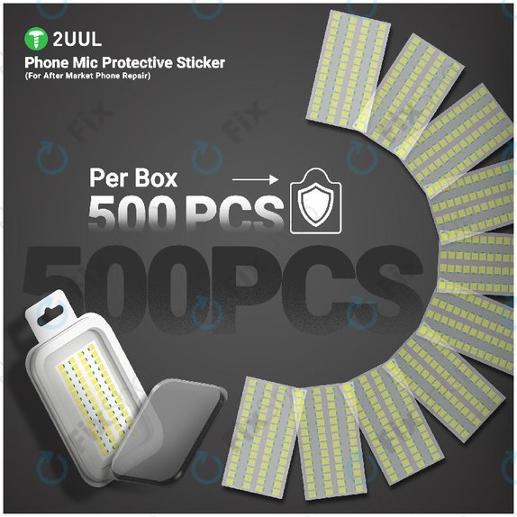 Protective Stickers, Phone Microphone, 2UUL DA32, 500pcs/Pack