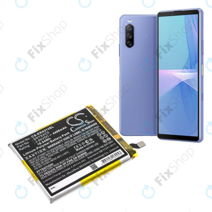 Battery for Sony Xperia 10 III, 4400mAh, Li-Pol, 3.85 V, SNYSAC5, HQ