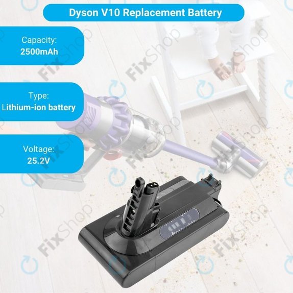 Dyson V10 - Battery 969352-02, SV12, 206340 Li-Ion 25.2V 2500mAh HQ